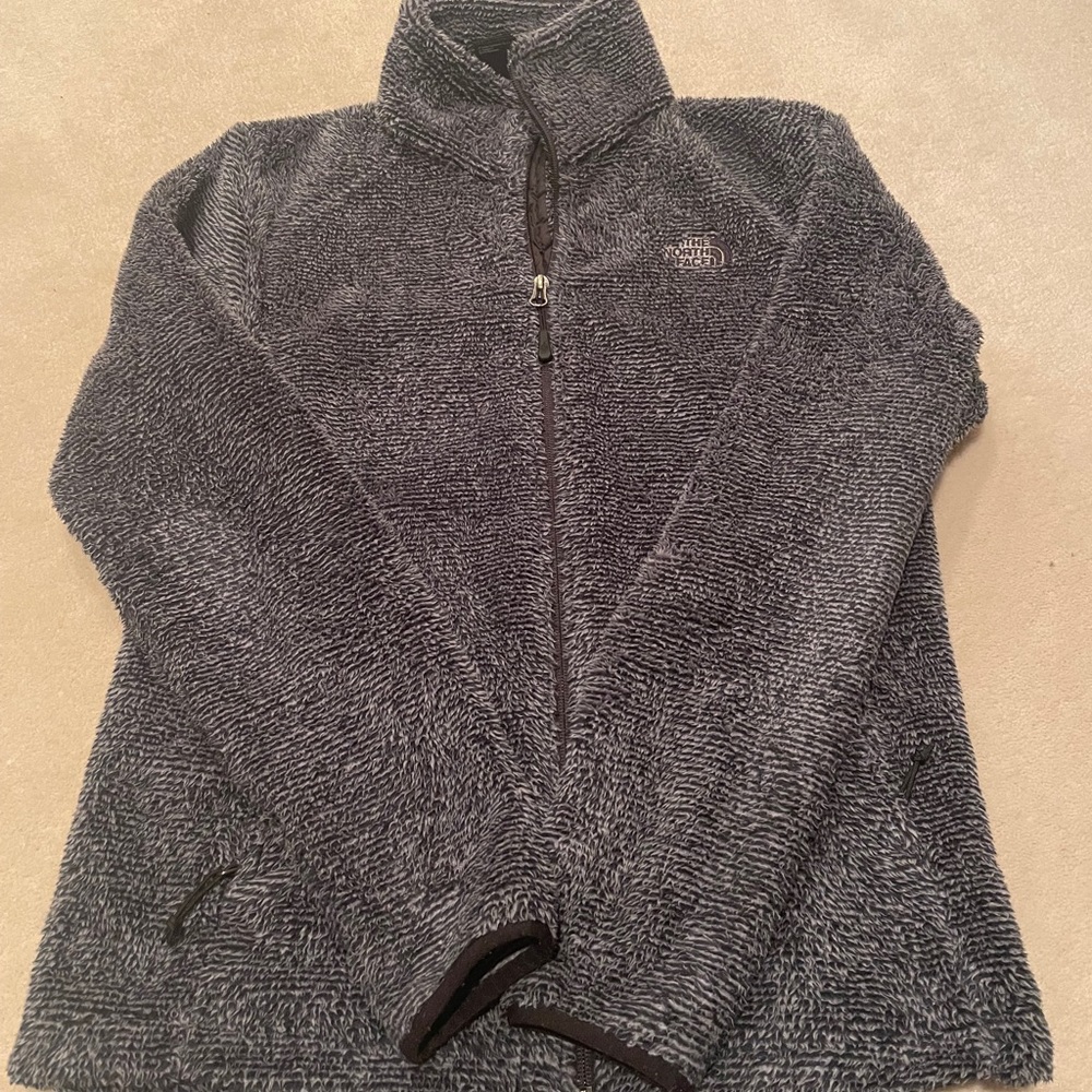 Fuzzy North Face Coat